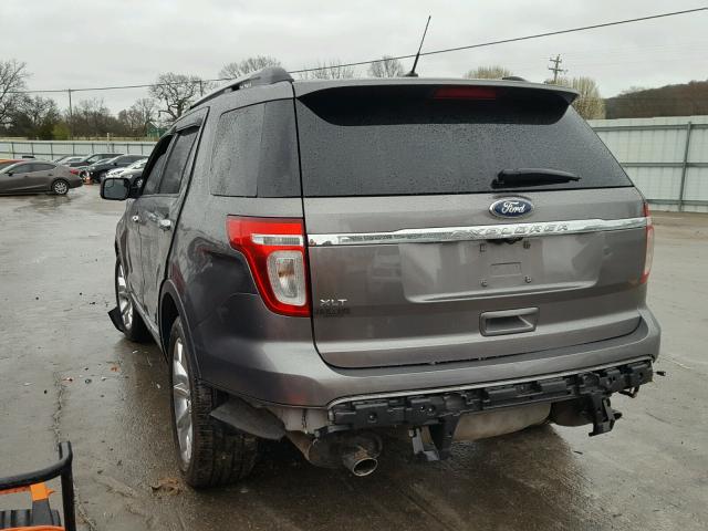 1FMHK7D8XBGA67748 - 2011 FORD EXPLORER X CHARCOAL photo 3