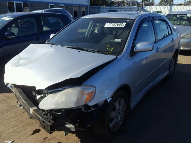 2T1BR30E08C897866 - 2008 TOYOTA COROLLA CE SILVER photo 2