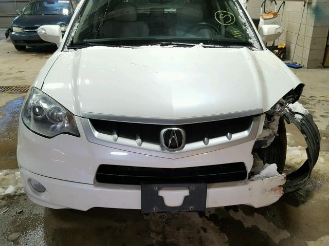 5J8TB18588A001823 - 2008 ACURA RDX TECHNO WHITE photo 7