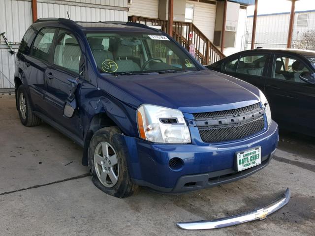 2CNDL13F296205639 - 2009 CHEVROLET EQUINOX LS BLUE photo 1