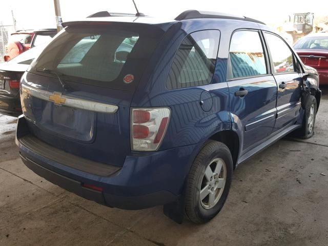 2CNDL13F296205639 - 2009 CHEVROLET EQUINOX LS BLUE photo 4