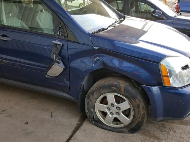 2CNDL13F296205639 - 2009 CHEVROLET EQUINOX LS BLUE photo 9