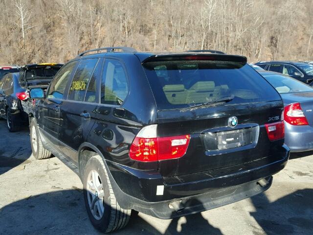 5UXFA13516LY41545 - 2006 BMW X5 3.0I BLACK photo 3