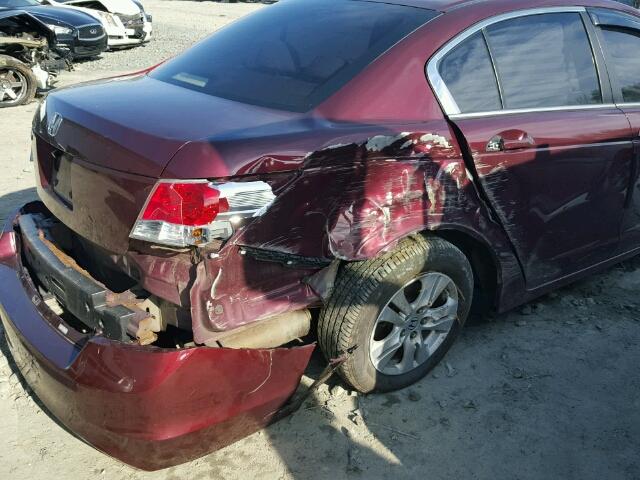 1HGCP26439A201334 - 2009 HONDA ACCORD LXP BURGUNDY photo 9