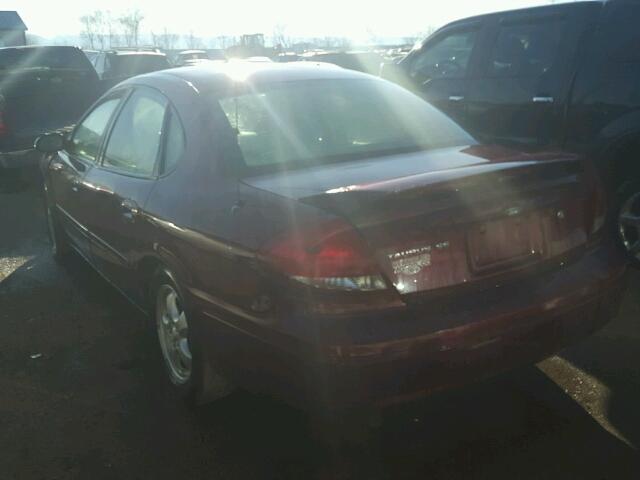 1FAFP53U16A172600 - 2006 FORD TAURUS SE MAROON photo 3