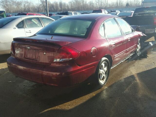 1FAFP53U16A172600 - 2006 FORD TAURUS SE MAROON photo 4