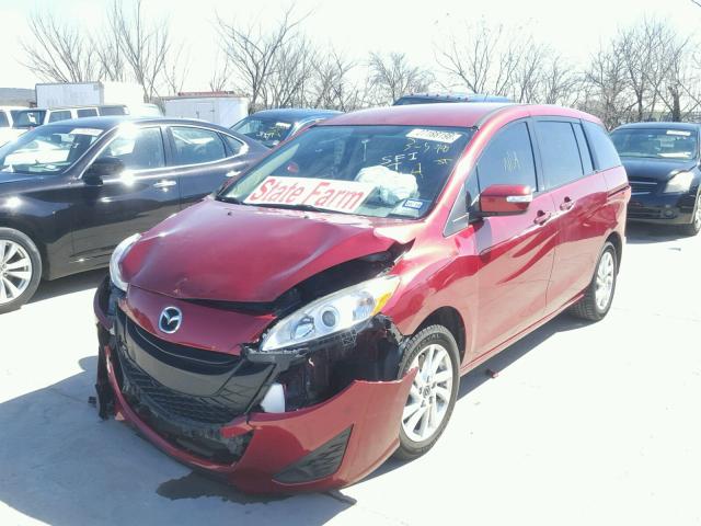 JM1CW2BL2E0169295 - 2014 MAZDA 5 SPORT RED photo 2