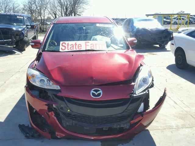 JM1CW2BL2E0169295 - 2014 MAZDA 5 SPORT RED photo 9