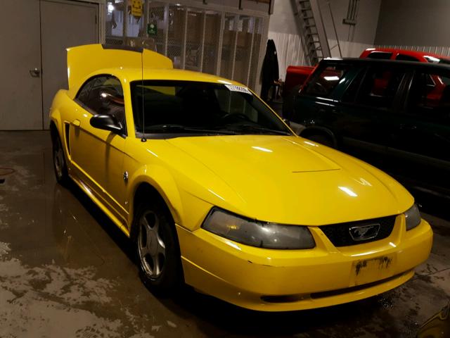 1FAFP40454F102807 - 2004 FORD MUSTANG YELLOW photo 1