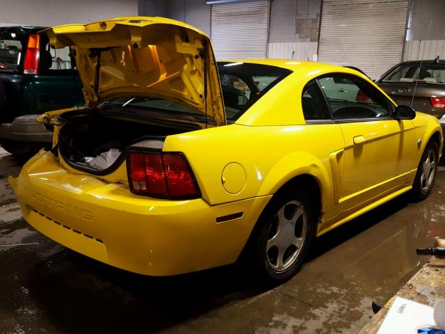 1FAFP40454F102807 - 2004 FORD MUSTANG YELLOW photo 4