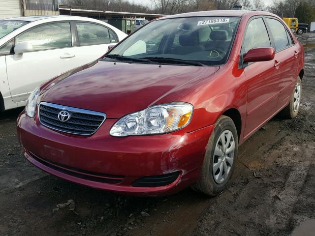 2T1BR32EX6C593146 - 2006 TOYOTA COROLLA CE RED photo 2