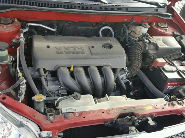 2T1BR32EX6C593146 - 2006 TOYOTA COROLLA CE RED photo 7