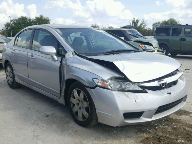 2HGFA16539H546284 - 2009 HONDA CIVIC LX SILVER photo 1