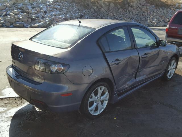 JM1BK323681140118 - 2008 MAZDA 3 S GRAY photo 4