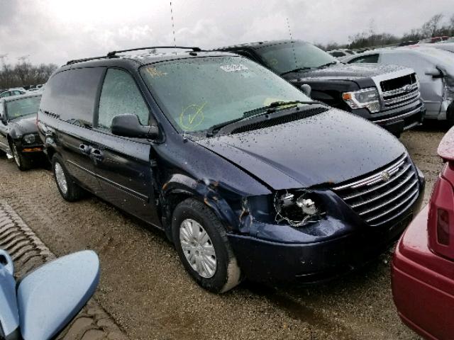 2A4GP44R27R352548 - 2007 CHRYSLER TOWN & COU BLUE photo 1