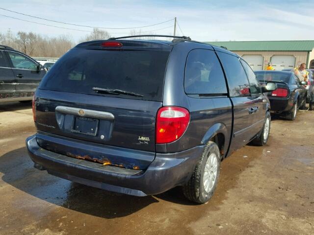 2A4GP44R27R352548 - 2007 CHRYSLER TOWN & COU BLUE photo 4