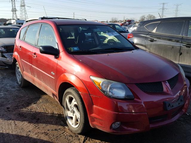 5Y2SM648X3Z476157 - 2003 PONTIAC VIBE RED photo 1