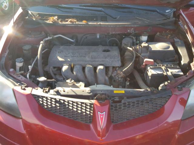 5Y2SM648X3Z476157 - 2003 PONTIAC VIBE RED photo 7