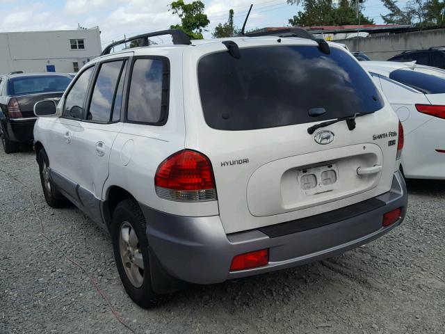 KM8SC13E06U043117 - 2006 HYUNDAI SANTA FE G WHITE photo 3