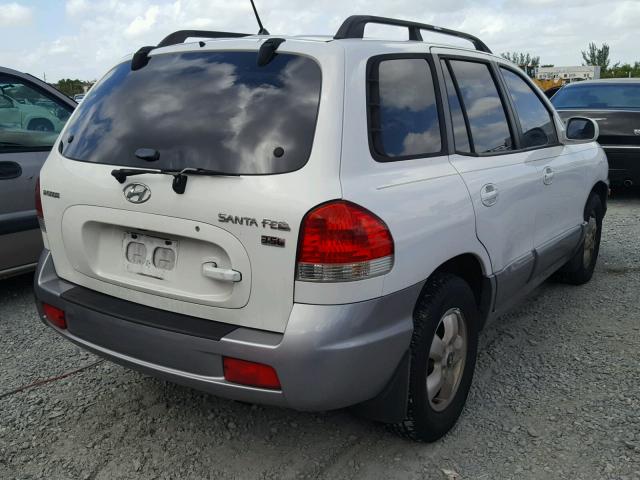 KM8SC13E06U043117 - 2006 HYUNDAI SANTA FE G WHITE photo 4