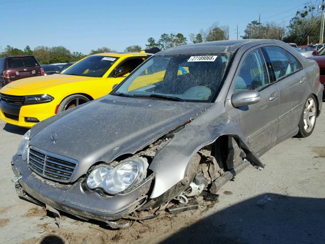 WDBRF52H97A940631 - 2007 MERCEDES-BENZ C 230 BEIGE photo 2