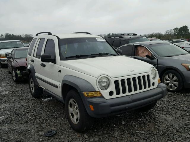 1J4GK48KX6W268642 - 2006 JEEP LIBERTY SP WHITE photo 1