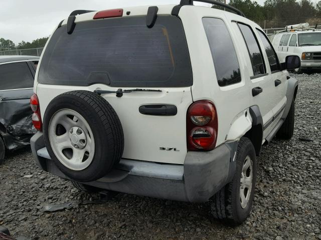 1J4GK48KX6W268642 - 2006 JEEP LIBERTY SP WHITE photo 4