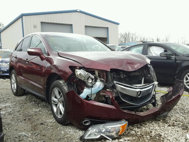 5J8TB3H57FL004726 - 2015 ACURA RDX TECHNO MAROON photo 1