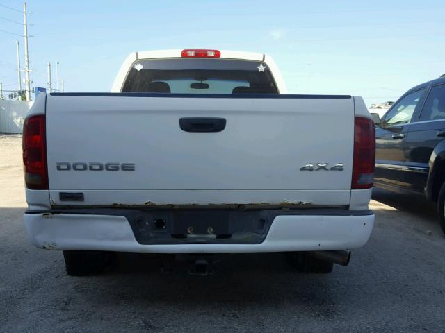 3D7HU18NX2G146164 - 2002 DODGE RAM 1500 WHITE photo 9