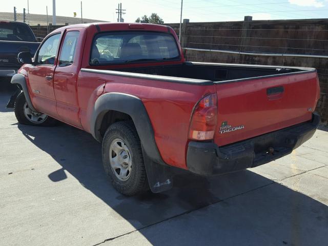 5TEUU42N58Z471272 - 2008 TOYOTA TACOMA ACC RED photo 3