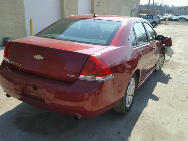 2G1WB5E34E1134003 - 2014 CHEVROLET IMPALA LIM RED photo 4