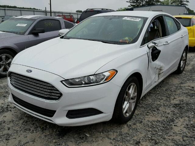 3FA6P0H79DR116297 - 2013 FORD FUSION SE WHITE photo 2