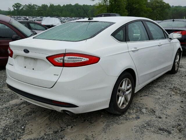 3FA6P0H79DR116297 - 2013 FORD FUSION SE WHITE photo 4