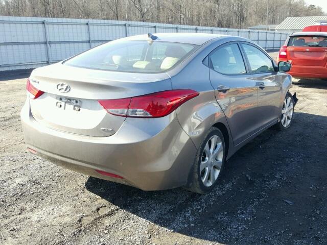 5NPDH4AEXBH039244 - 2011 HYUNDAI ELANTRA GL TAN photo 4