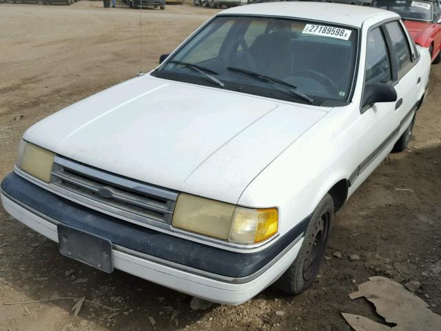 2FAPP36XXMB172594 - 1991 FORD TEMPO GL WHITE photo 2