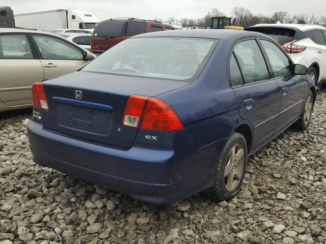 2HGES25845H501990 - 2005 HONDA CIVIC EX BLUE photo 4