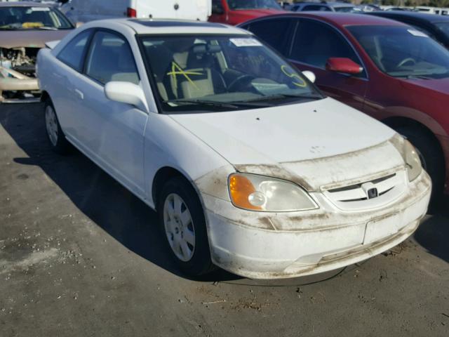 1HGEM21902L004782 - 2002 HONDA CIVIC EX WHITE photo 1