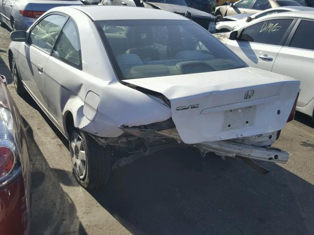 1HGEM21902L004782 - 2002 HONDA CIVIC EX WHITE photo 3