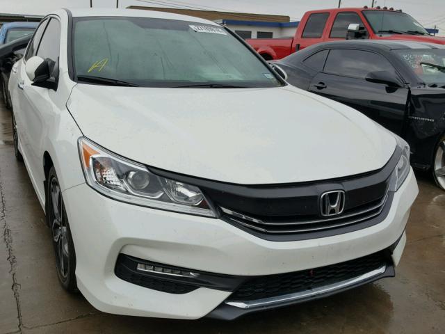 1HGCR2F14HA175695 - 2017 HONDA ACCORD SPO WHITE photo 1