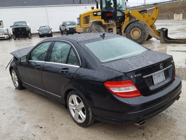 WDDGF8BB6BR184410 - 2011 MERCEDES-BENZ C 300 4MAT BLACK photo 3