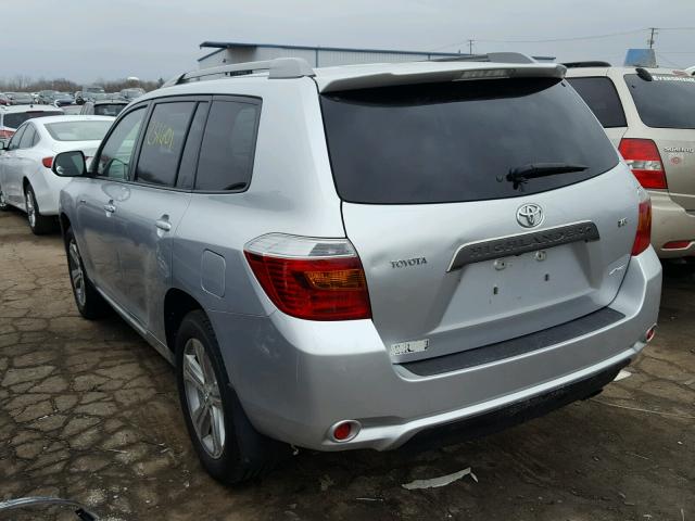 JTEES43A682080573 - 2008 TOYOTA HIGHLANDER GRAY photo 3