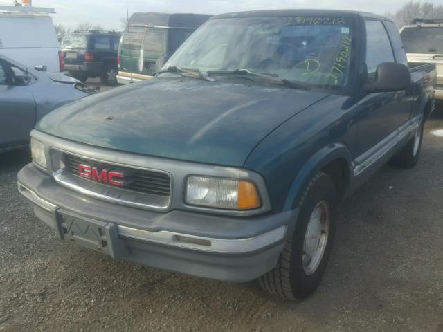 1GTCS19XXT8511606 - 1996 GMC SONOMA GREEN photo 2