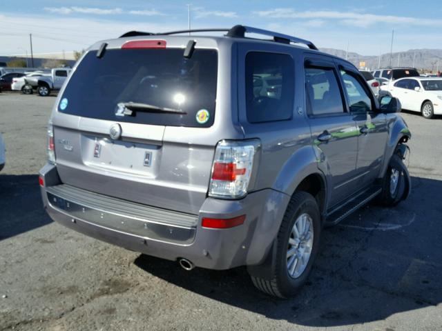 4M2CU87128KJ44514 - 2008 MERCURY MARINER PR GRAY photo 4