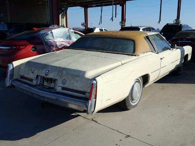 6L47S6Q101114 - 1976 CADILLAC ELDORADO TAN photo 4