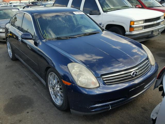 JNKCV51E53M001954 - 2003 INFINITI G35 BLUE photo 1