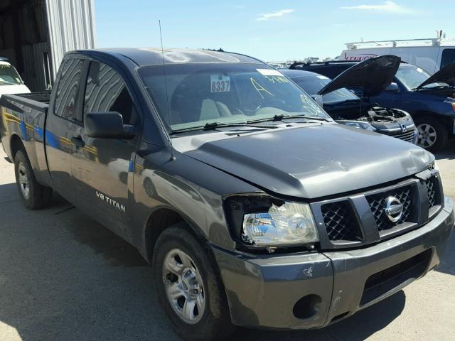 1N6BA06A16N541332 - 2006 NISSAN TITAN XE GRAY photo 1