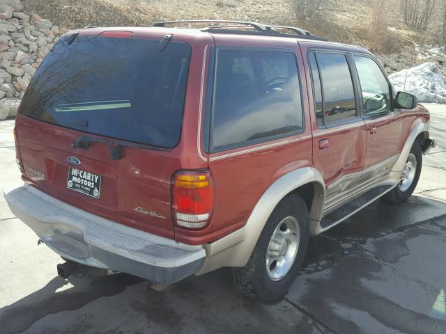 1FMZU34E5WZB61592 - 1998 FORD EXPLORER RED photo 4