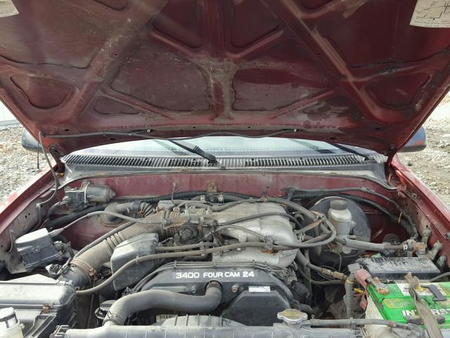 5TEWN72N02Z112989 - 2002 TOYOTA TACOMA XTR RED photo 7