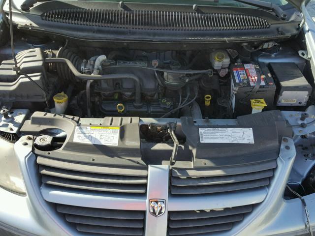 1D4GP25RX5B349078 - 2005 DODGE CARAVAN SE BLUE photo 7