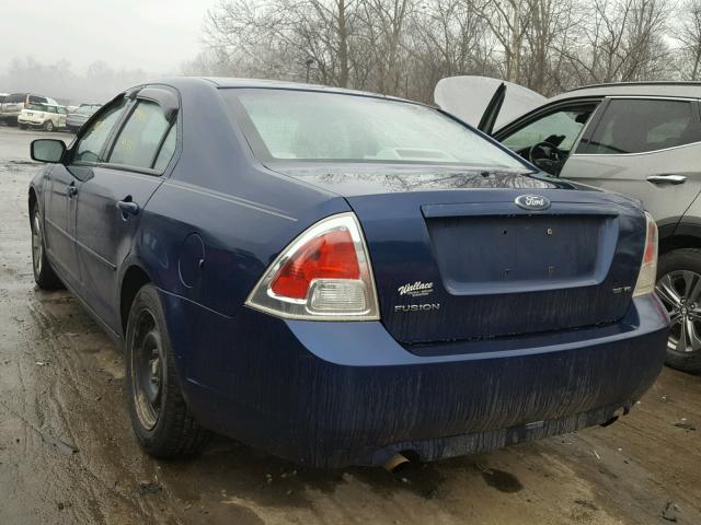 3FAFP07196R116302 - 2006 FORD FUSION SE BLUE photo 3